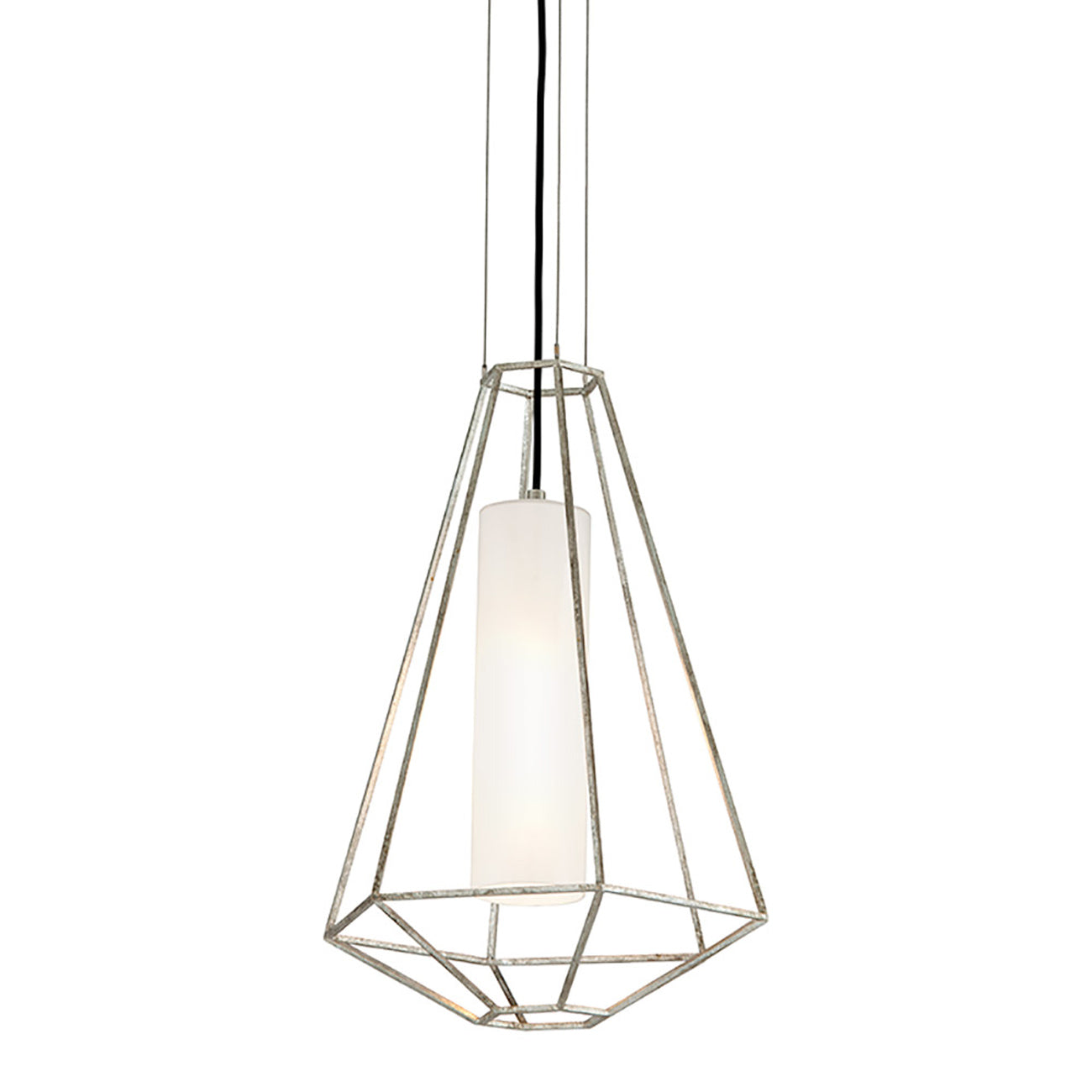 Silhouette Pendant Light in Silver Leaf (Small).