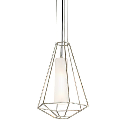 Silhouette Pendant Light in Silver Leaf (Small).