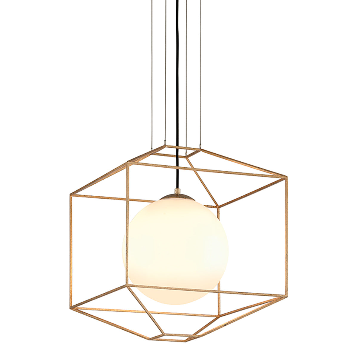 Silhouette Pendant Light in Gold Leaf (Medium).