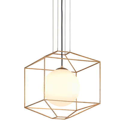 Silhouette Pendant Light in Gold Leaf (Medium).