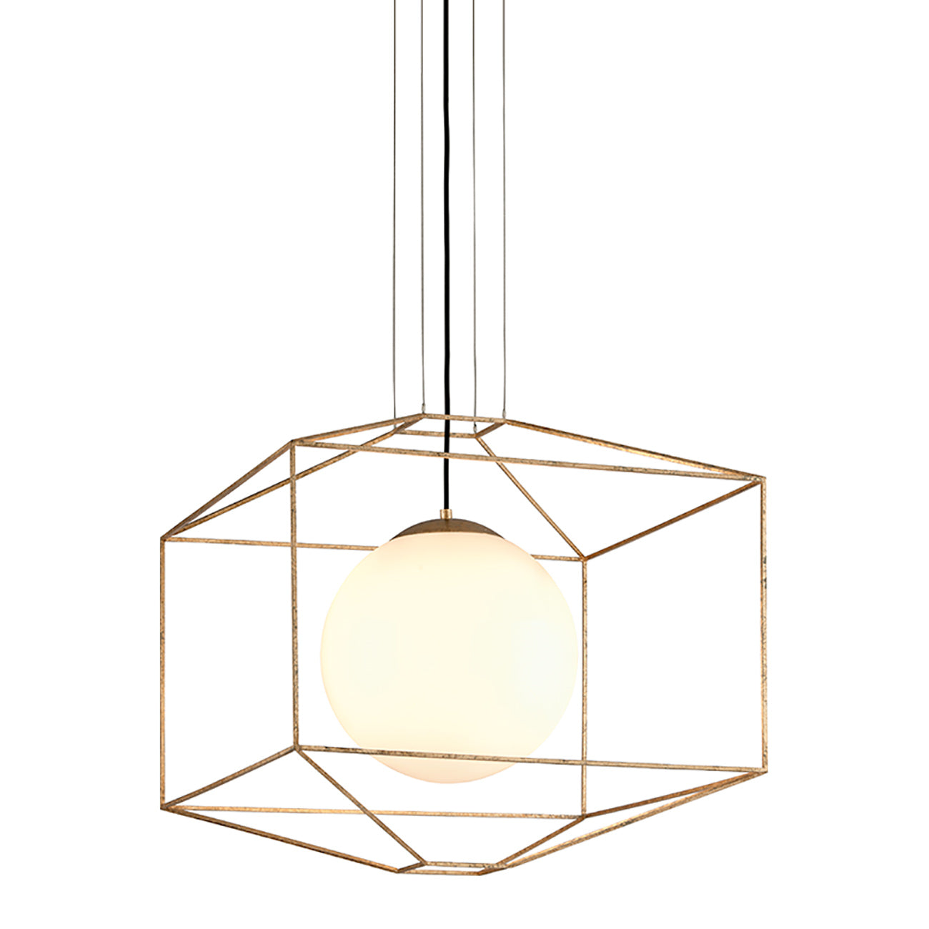 Silhouette Pendant Light in Gold Leaf (Large).