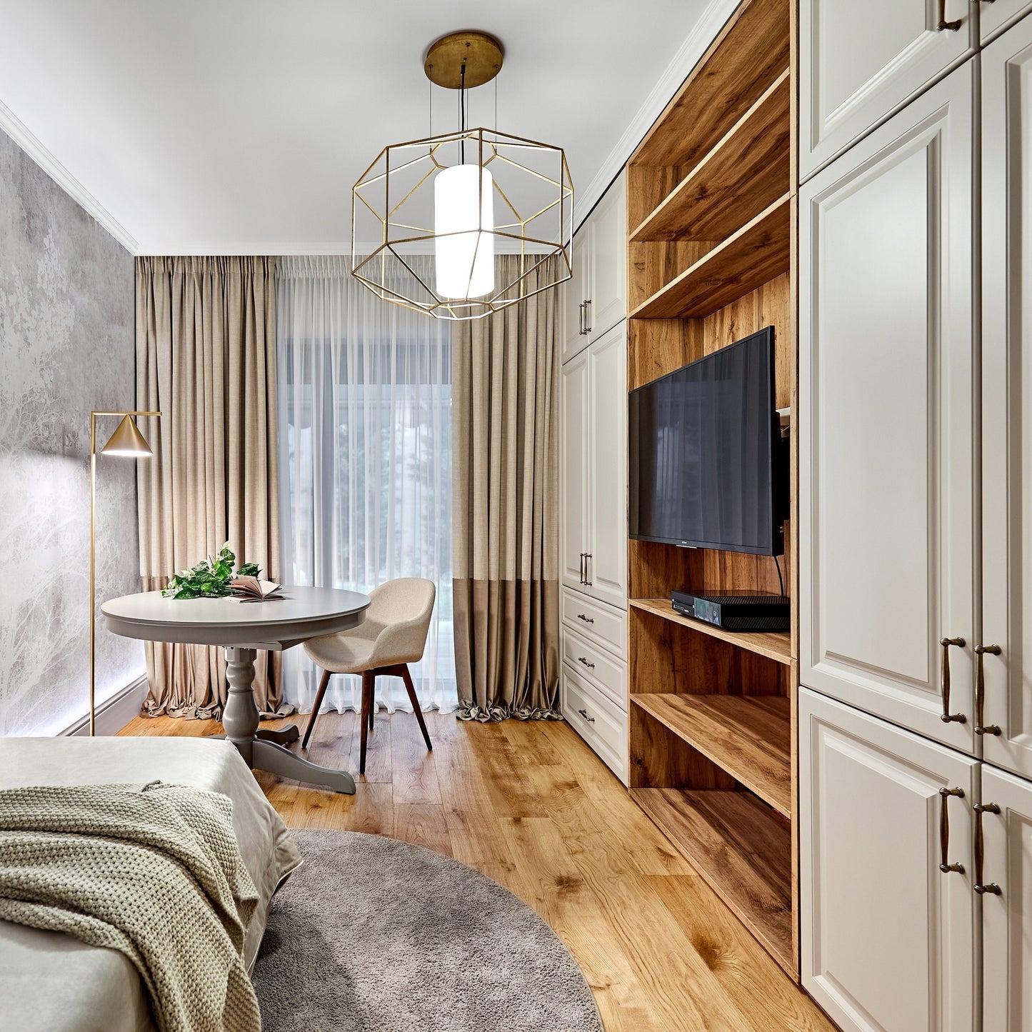 Silhouette Pendant Light in bedroom.