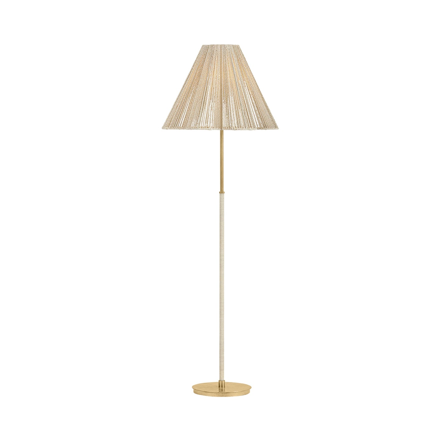 Sonoma Floor Lamp in Bleached Abaca.