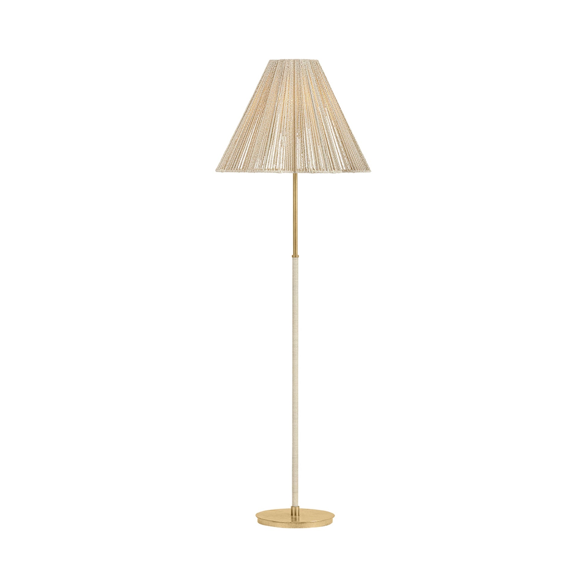Sonoma Floor Lamp in Bleached Abaca.