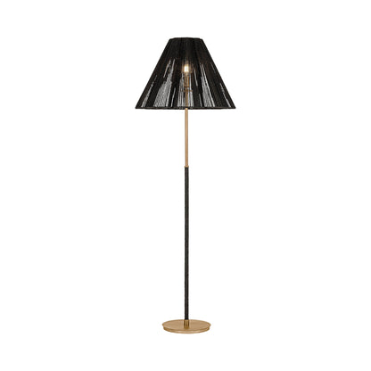 Sonoma Floor Lamp in Espresso Abaca Rope.