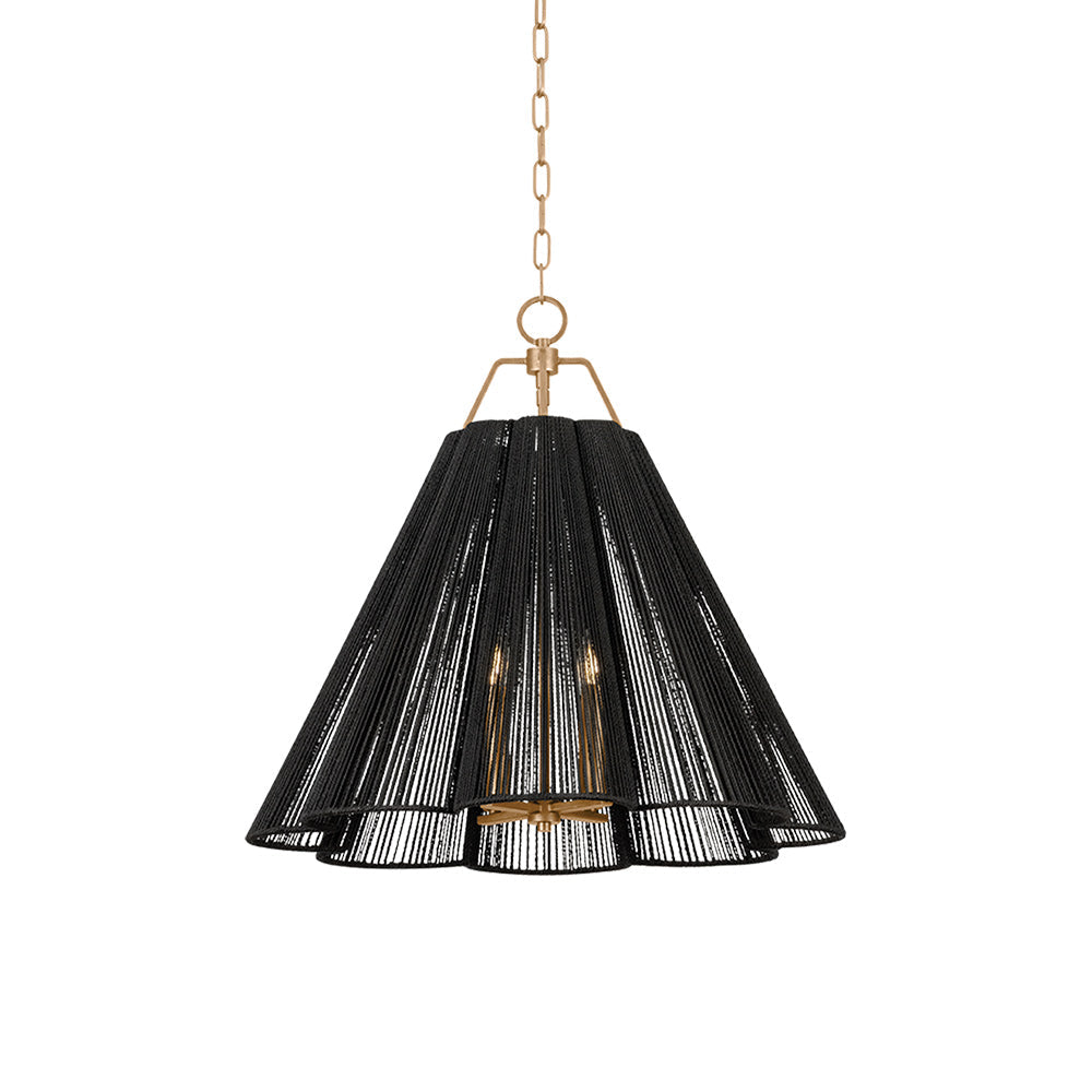 Sonoma Pendant Light in Patina Gold Leaf (Medium).