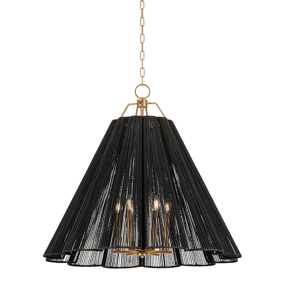 Sonoma Pendant Light in Patina Gold Leaf (Large).
