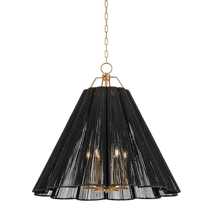 Sonoma Pendant Light in Patina Gold Leaf (Large).