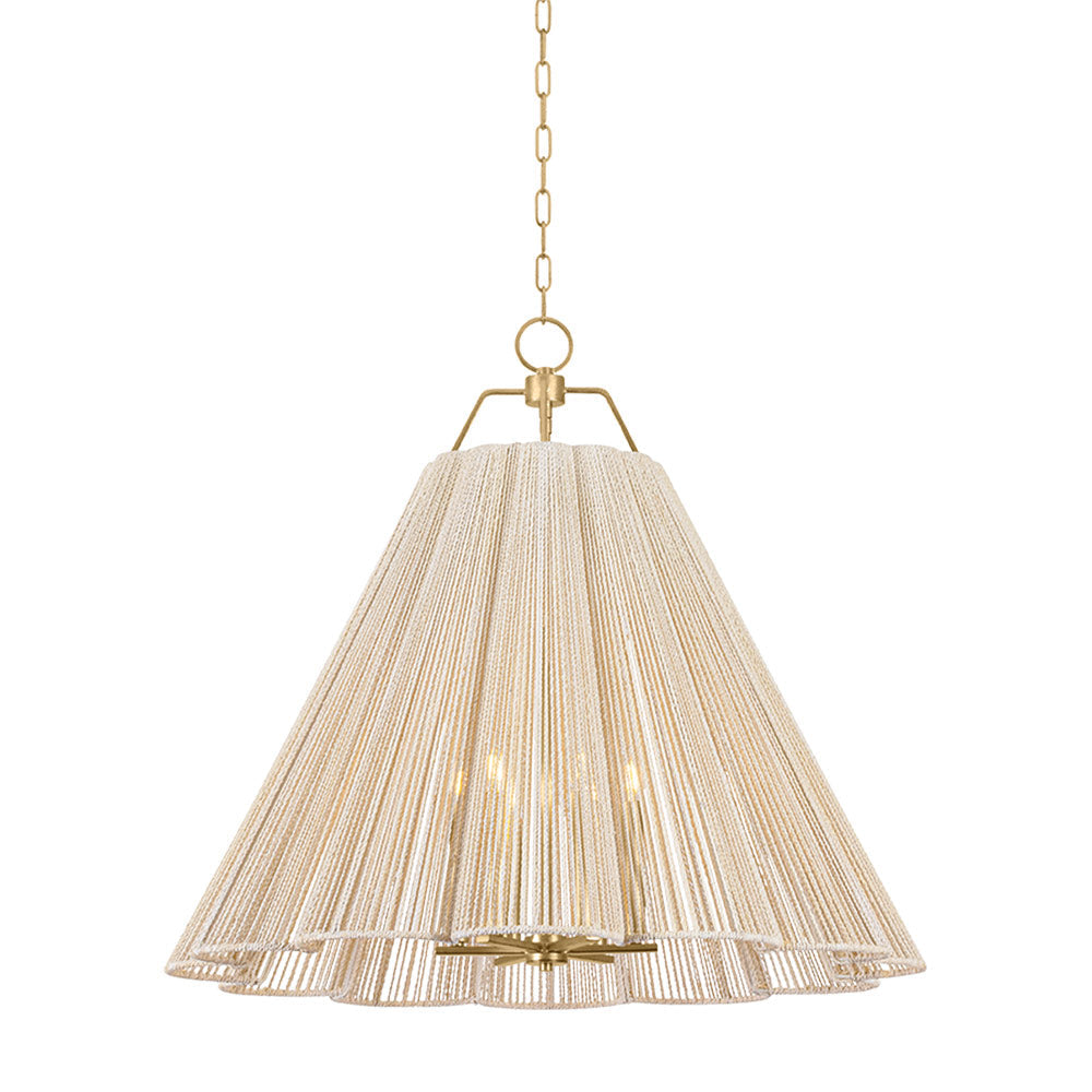 Sonoma Pendant Light in Vintage Gold Leaf (Large).