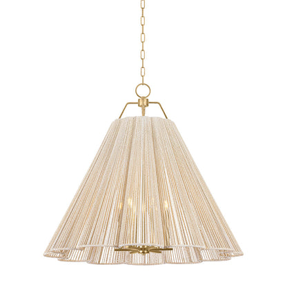 Sonoma Pendant Light in Vintage Gold Leaf (Large).