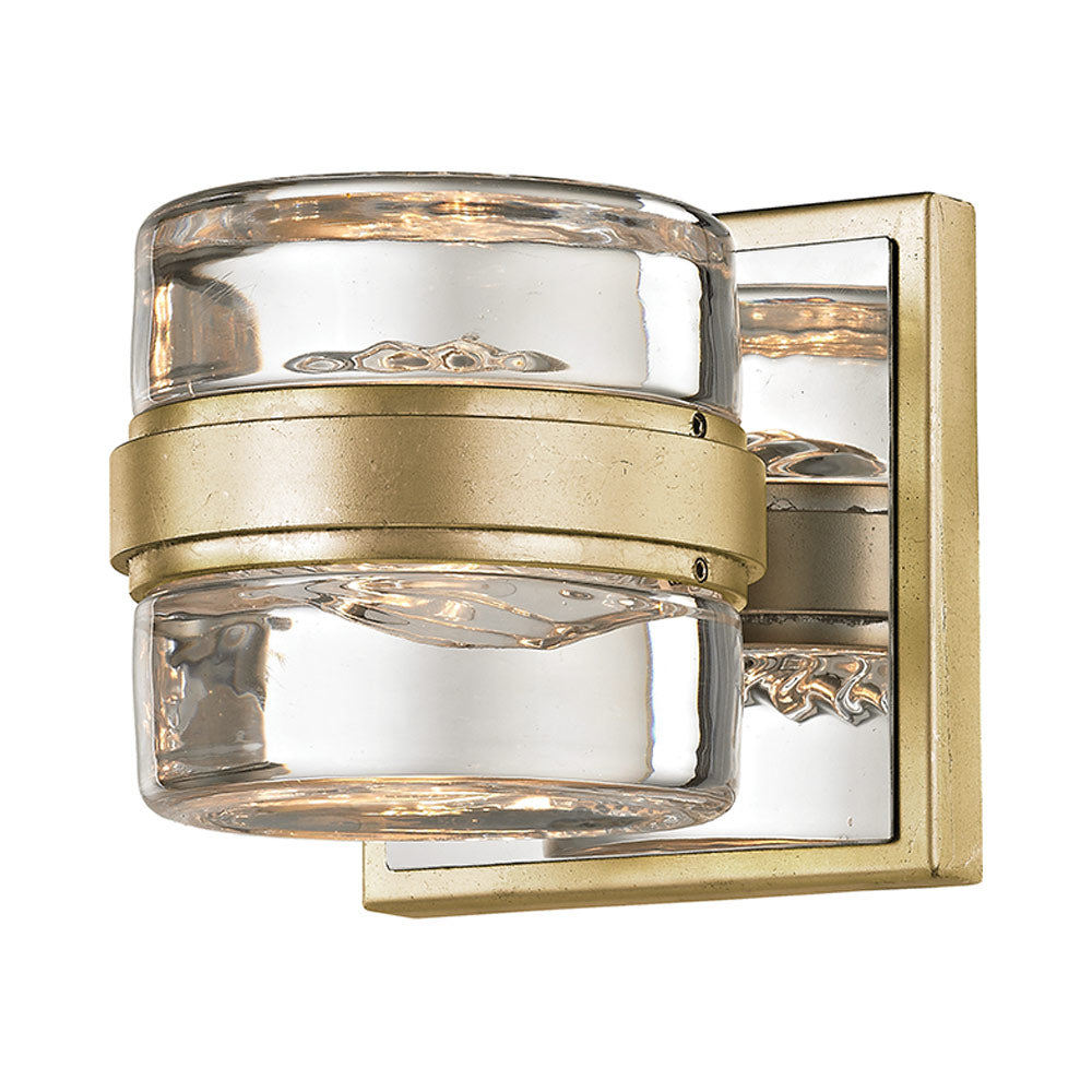 Splash Bath Vanity Light in Silver Leaf (1-Light).