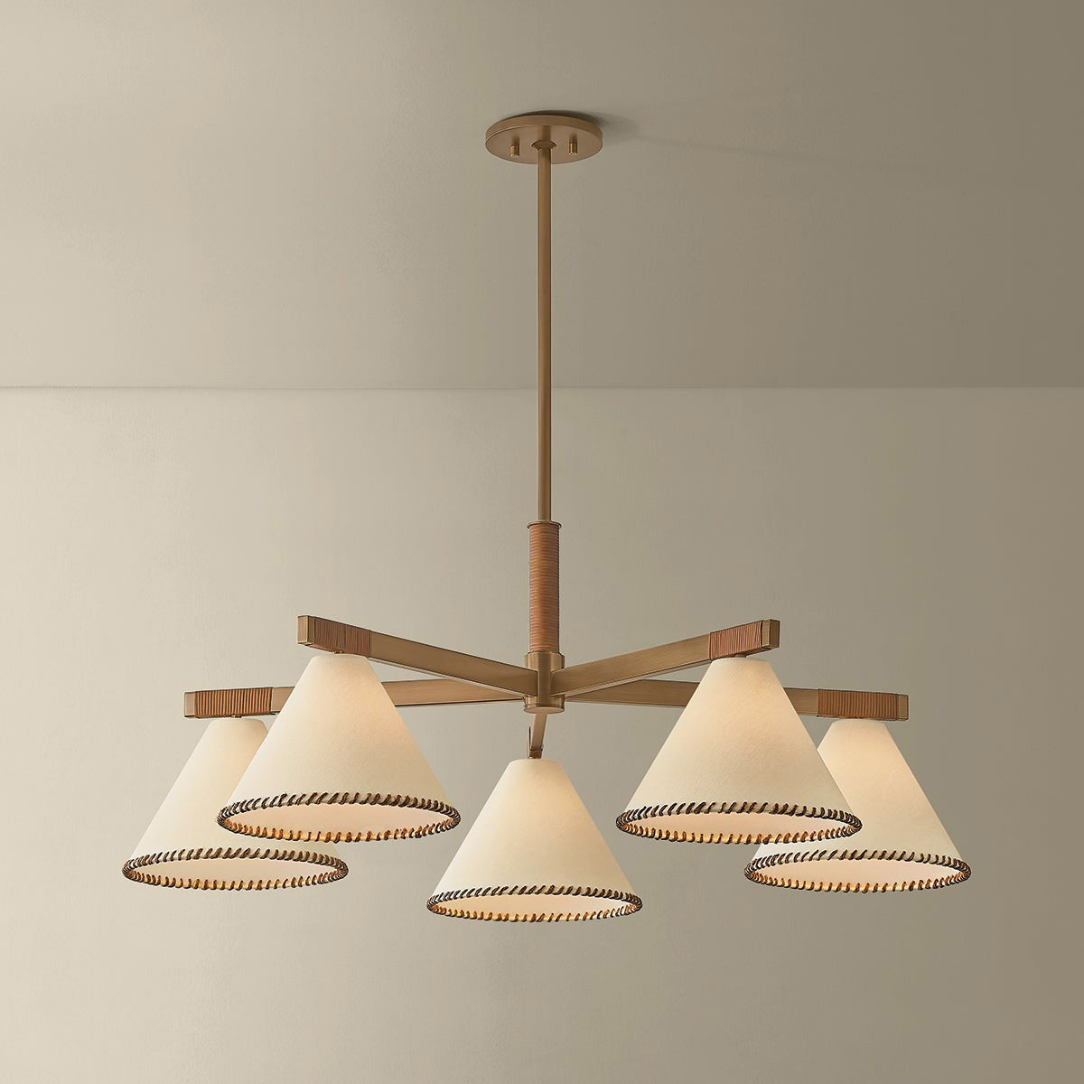 Stoney Chandelier in Detail.