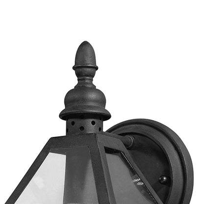 Townsend Outdoor Clear Wall Light in Detail.