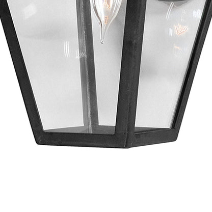 Townsend Outdoor Clear Wall Light in Detail.