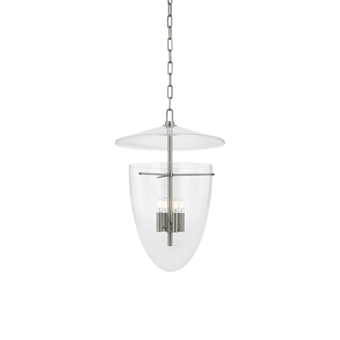 Tully Pendant Light in Vintage Pewter (4-Light).