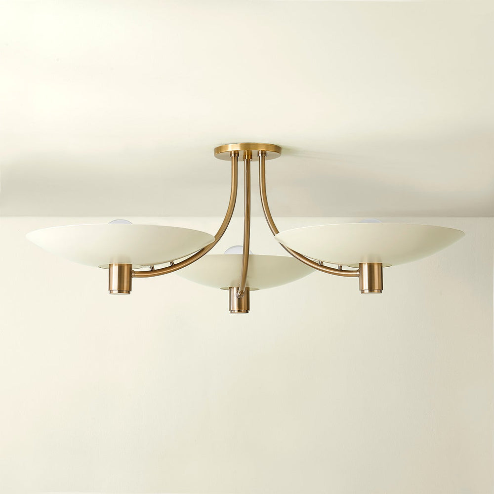 Wolfe Semi Flush Mount Ceiling Light in Detail.