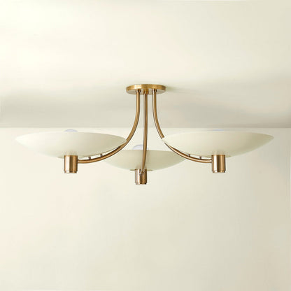 Wolfe Semi Flush Mount Ceiling Light in Detail.