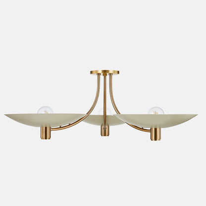 Wolfe Semi Flush Mount Ceiling Light in Detail.