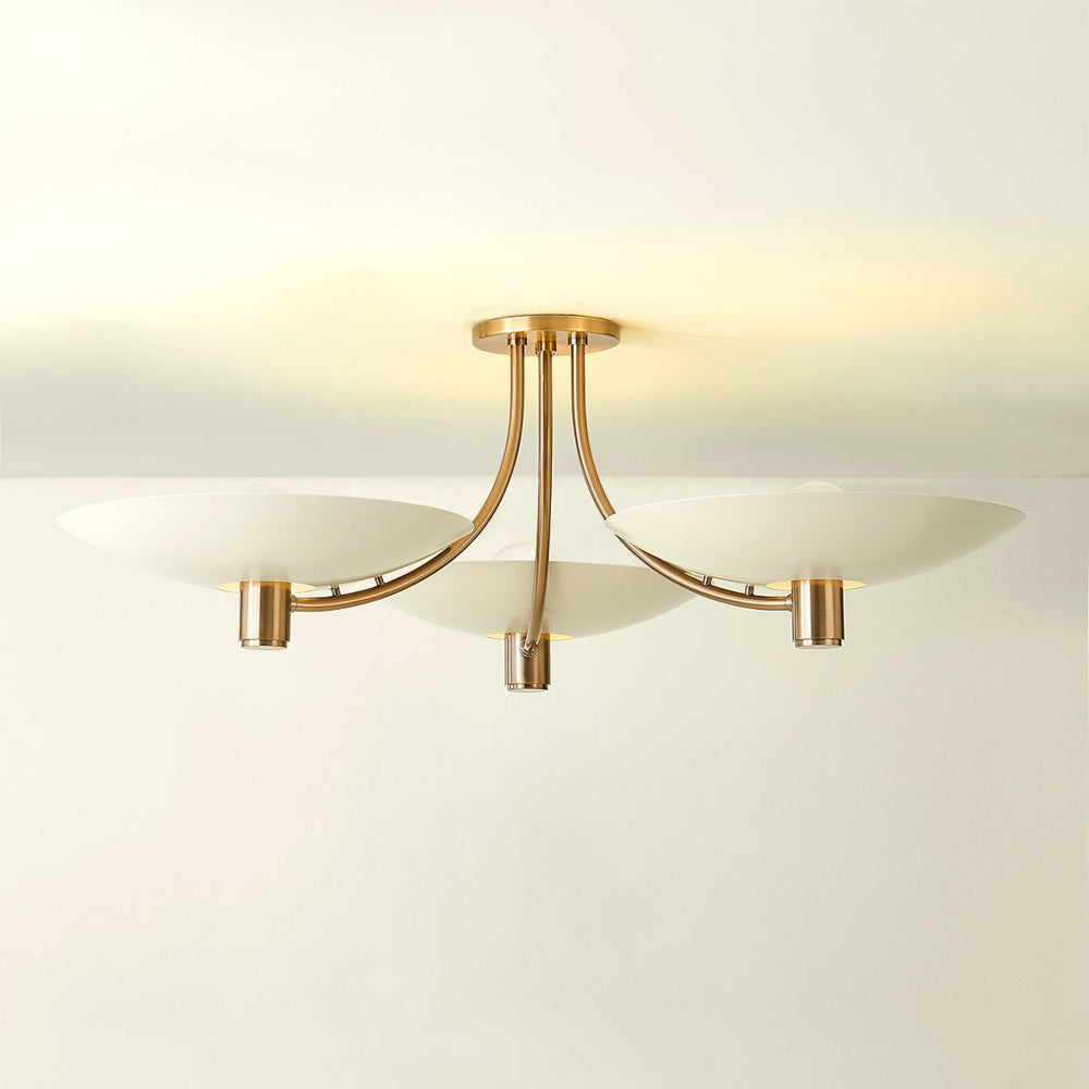 Wolfe Semi Flush Mount Ceiling Light in Detail.