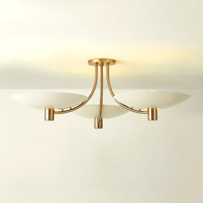 Wolfe Semi Flush Mount Ceiling Light in Detail.