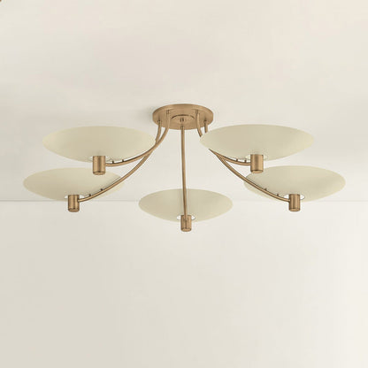 Wolfe Semi Flush Mount Ceiling Light in Detail.