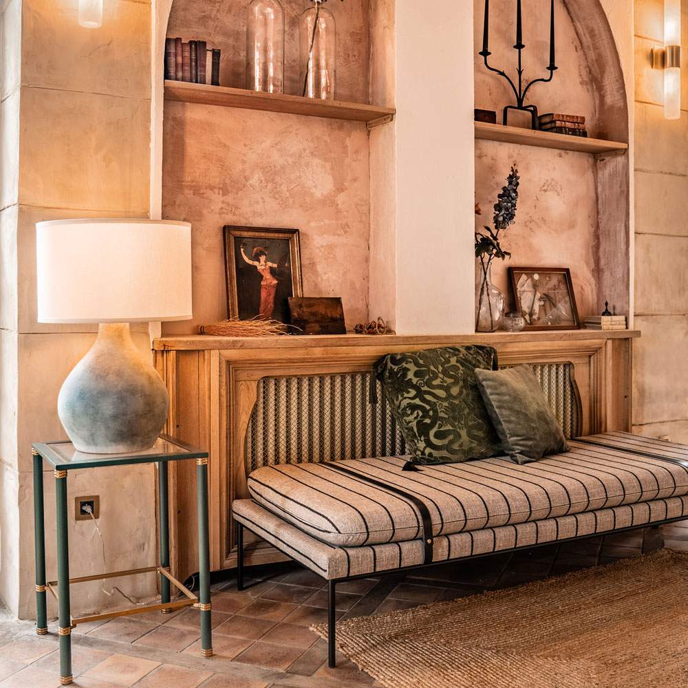 Zen Table Lamp in living room.