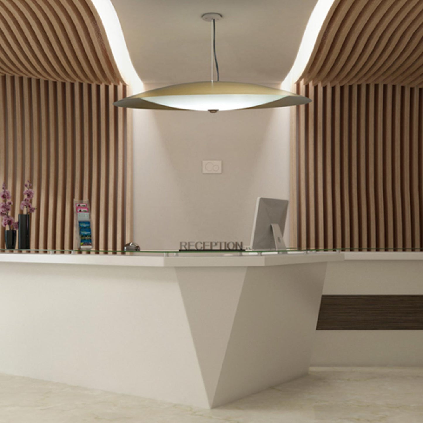 Cirrus LED Pendant Light in office.