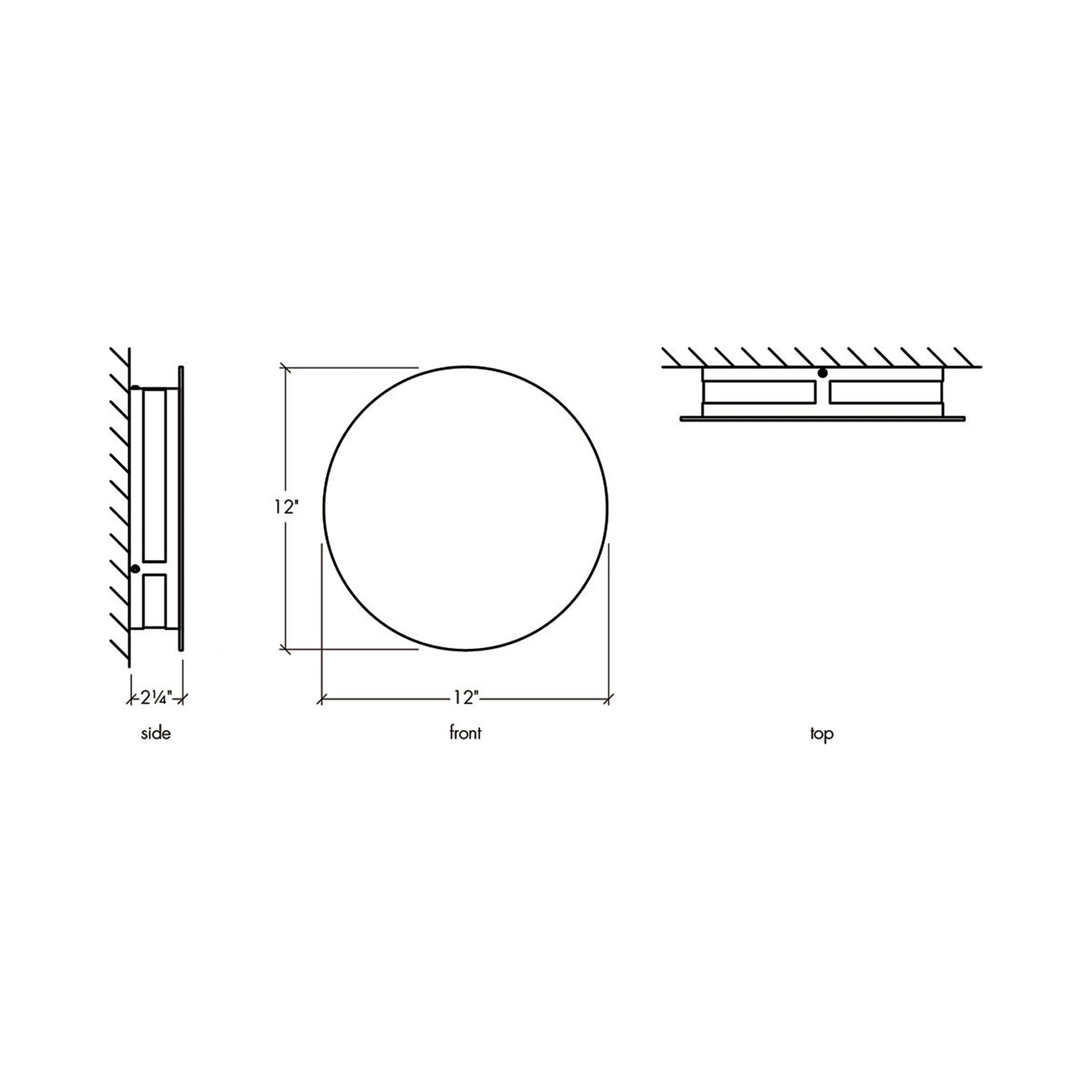 Fortis 1839 Outdoor LED Wall Light - line drawing.