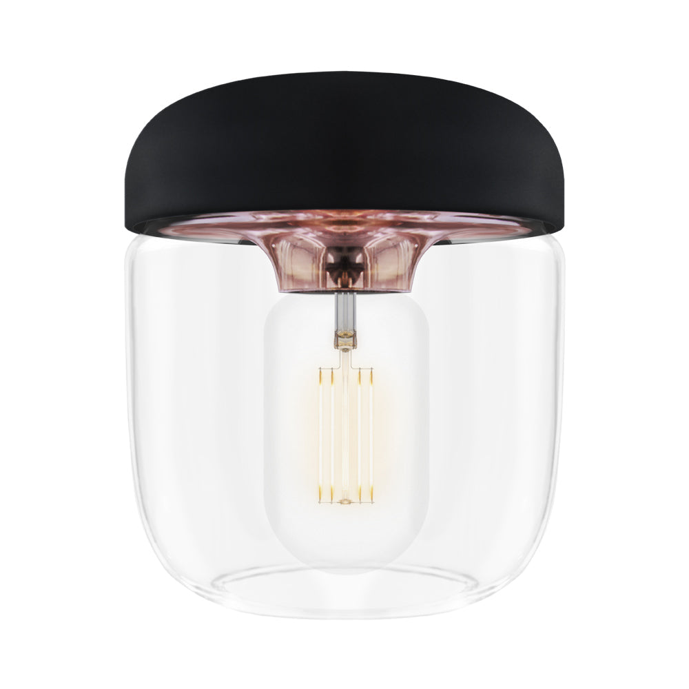 Acorn Lamp Shade in Black/Polished Copper.