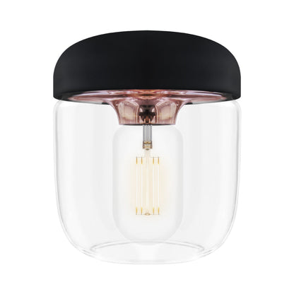 Acorn Lamp Shade in Black/Polished Copper.