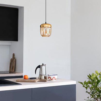 Acorn Pendant Light in kitchen.