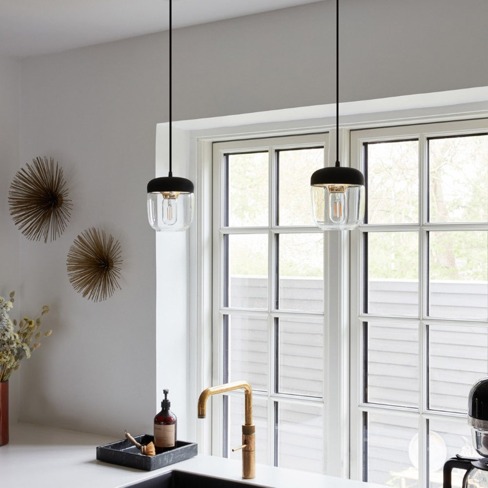 Acorn Pendant Light in kitchen.