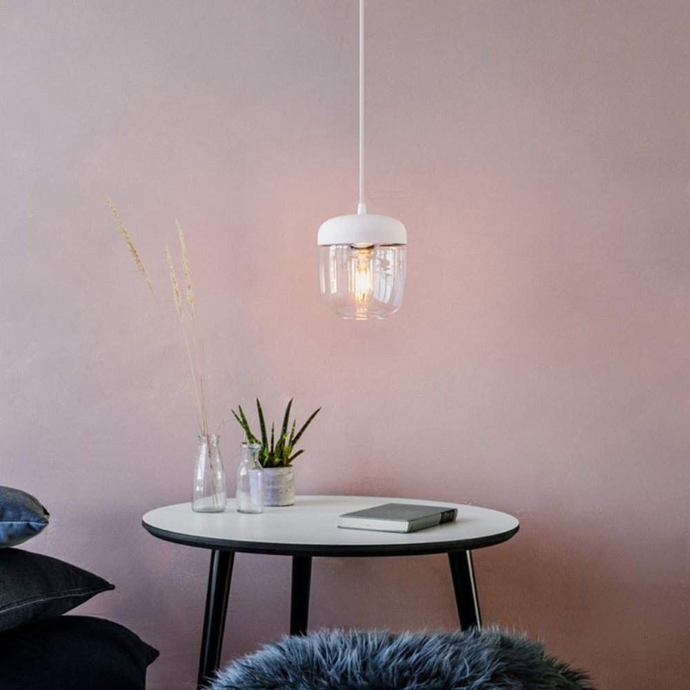 Acorn Pendant Light in living room.
