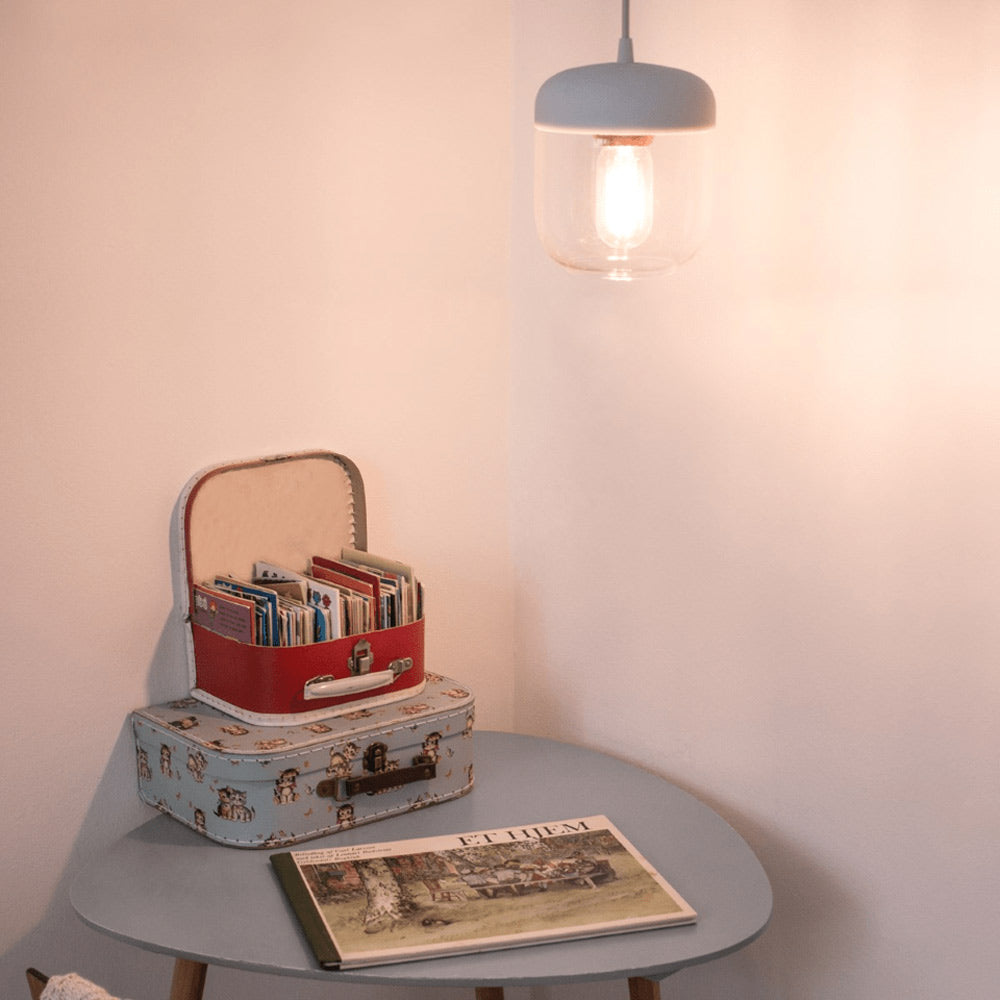 Acorn Pendant Light in living room.