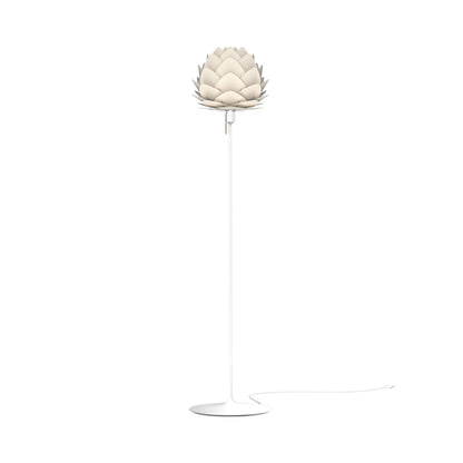 Aluvia Floor Lamp in White/Pearl White.