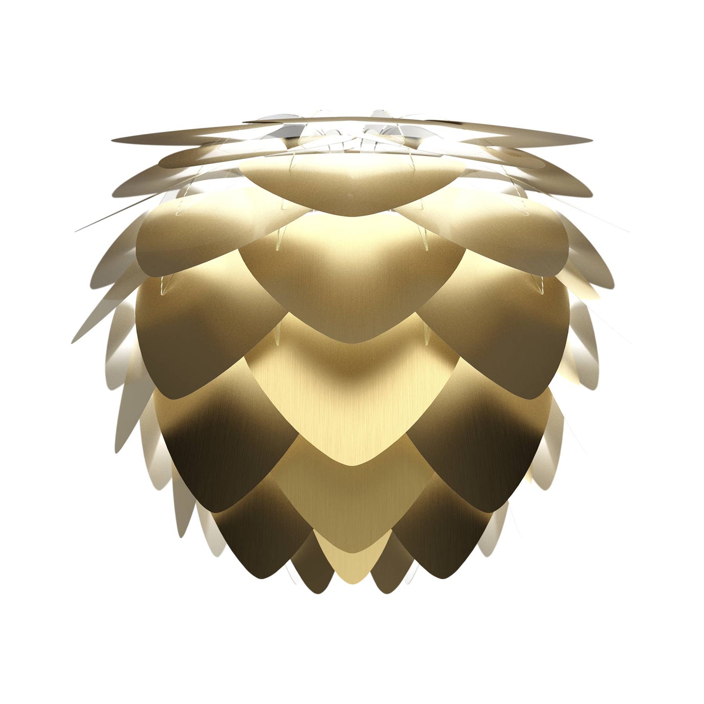 Aluvia Lamp Shade in Brushed Brass (23.2-Inch).