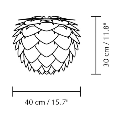 Aluvia Lamp Shade - line drawing.