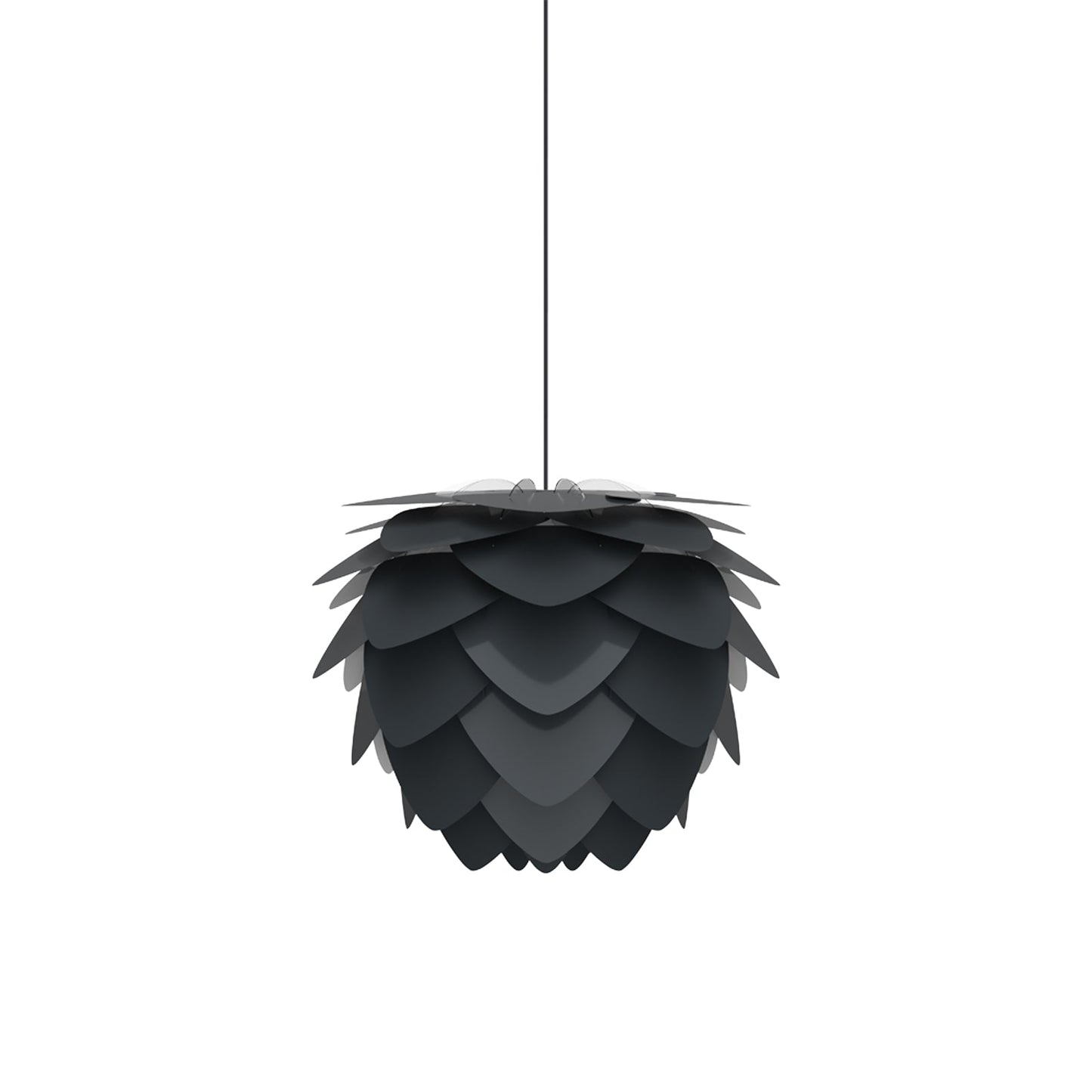 Aluvia Pendant Light in Anthracite Grey/Black (15.7-Inch).