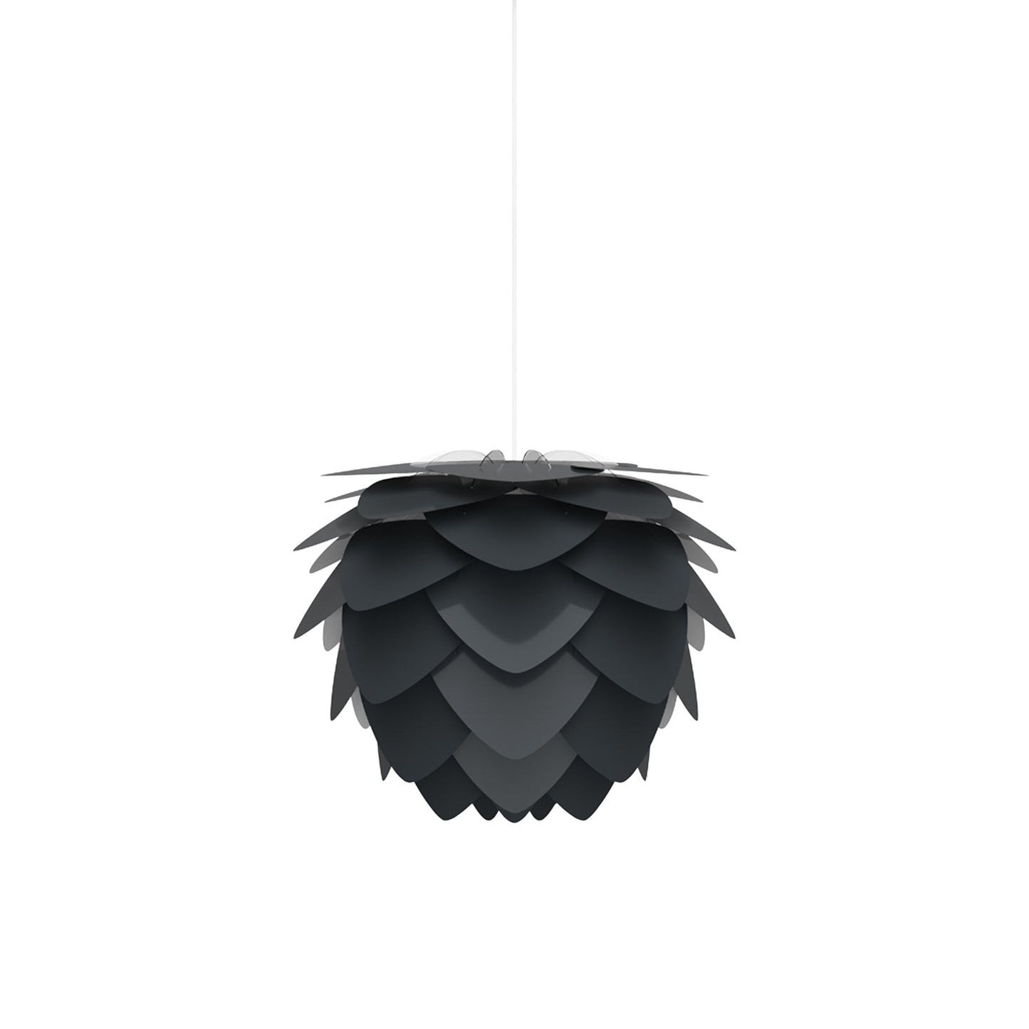 Aluvia Pendant Light in Anthracite Grey/White (15.7-Inch).