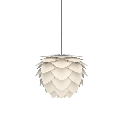 Aluvia Pendant Light in Pearl White/Black (15.7-Inch).