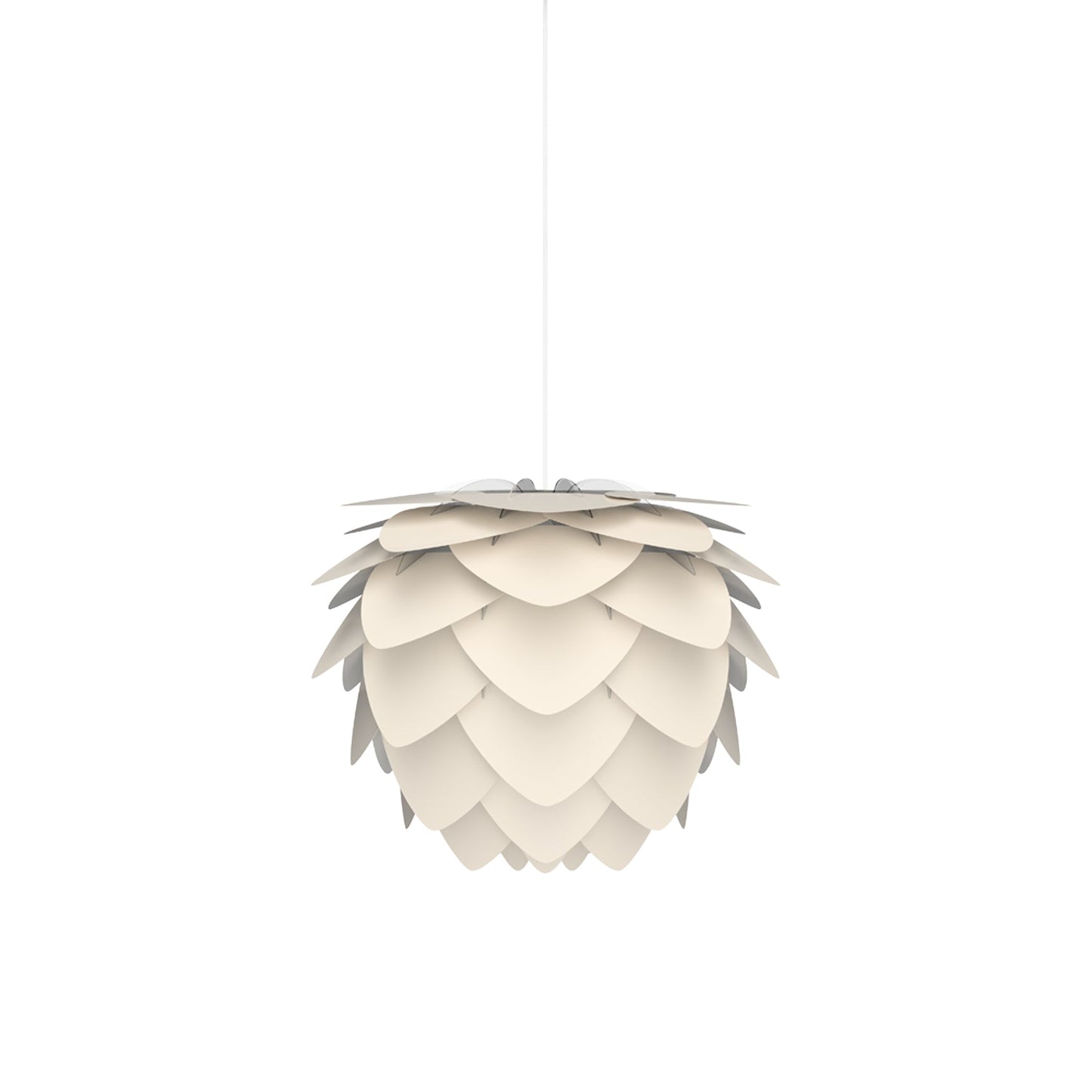 Aluvia Pendant Light in Pearl White/White (15.7-Inch).
