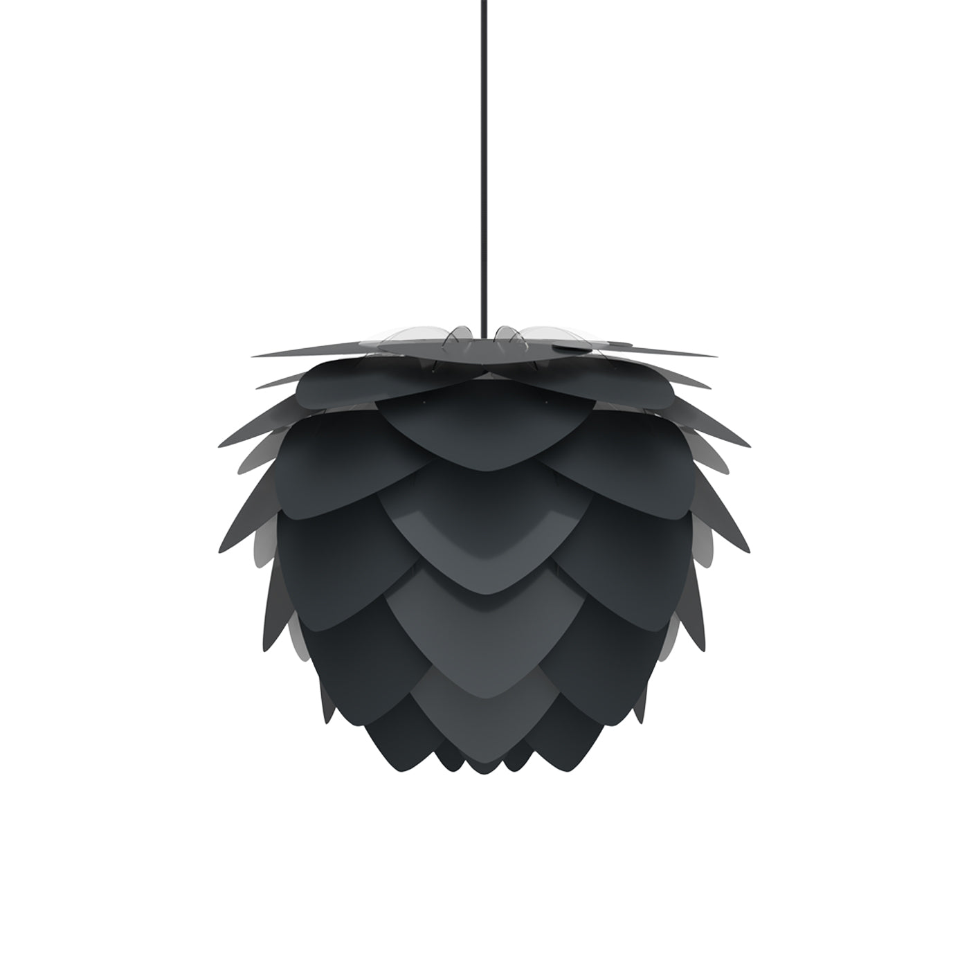Aluvia Pendant Light in Anthracite Grey/Black (23.2-Inch).