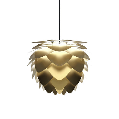 Aluvia Pendant Light in Brushed Brass/Black (23.2-Inch).