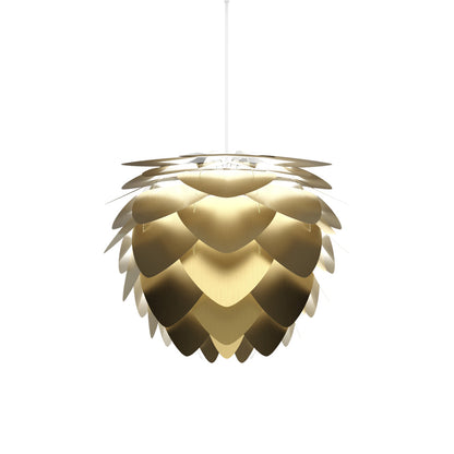 Aluvia Pendant Light in Brushed Brass/White(23.2-Inch).
