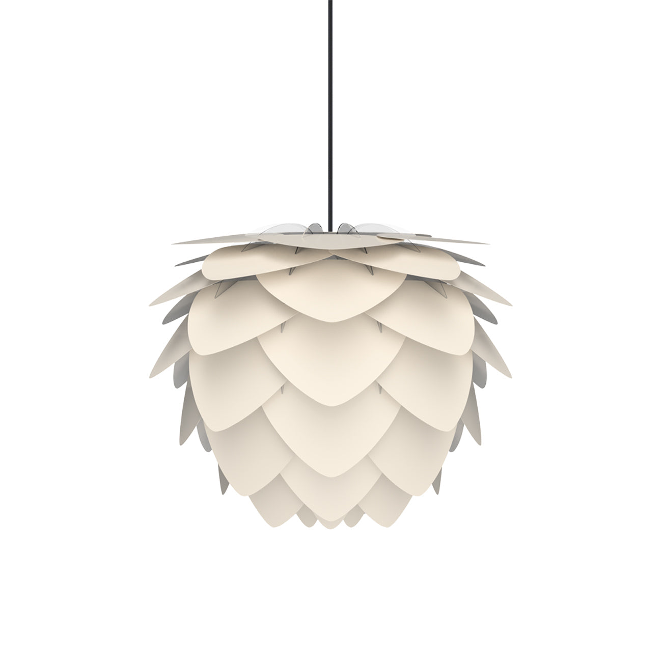 Aluvia Pendant Light in Pearl White/Black (23.2-Inch).