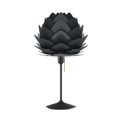 Aluvia Table Lamp in Black/Anthracite Grey.