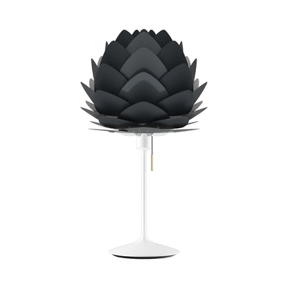 Aluvia Table Lamp in White/Anthracite Grey.