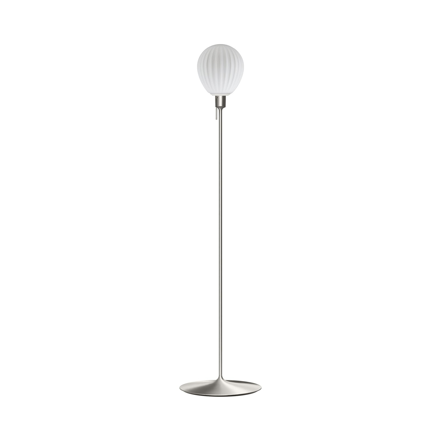 Around The World Floor Lamp in Brushed Steel (65-Inch).
