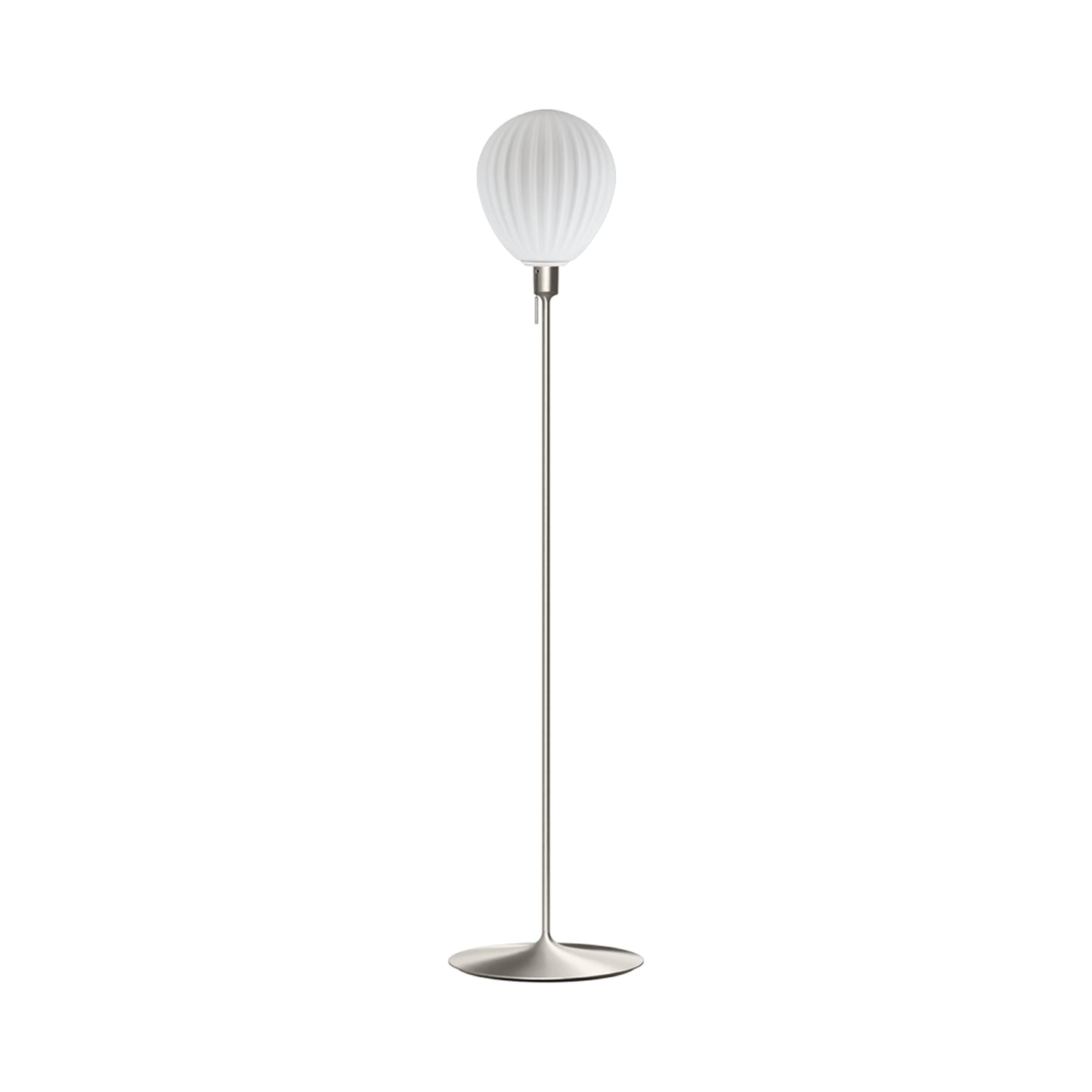 Around The World Floor Lamp in Brushed Steel (68-Inch).