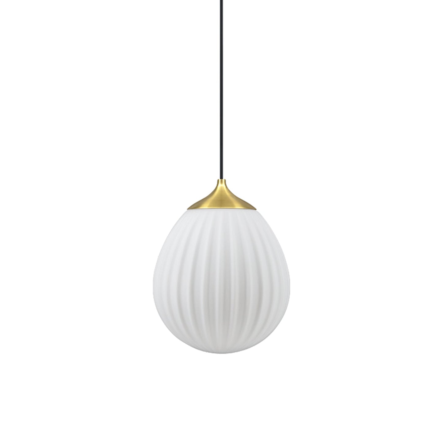 Around The World Pendant Light in Brushed Brass/Black (8.3-Inch).